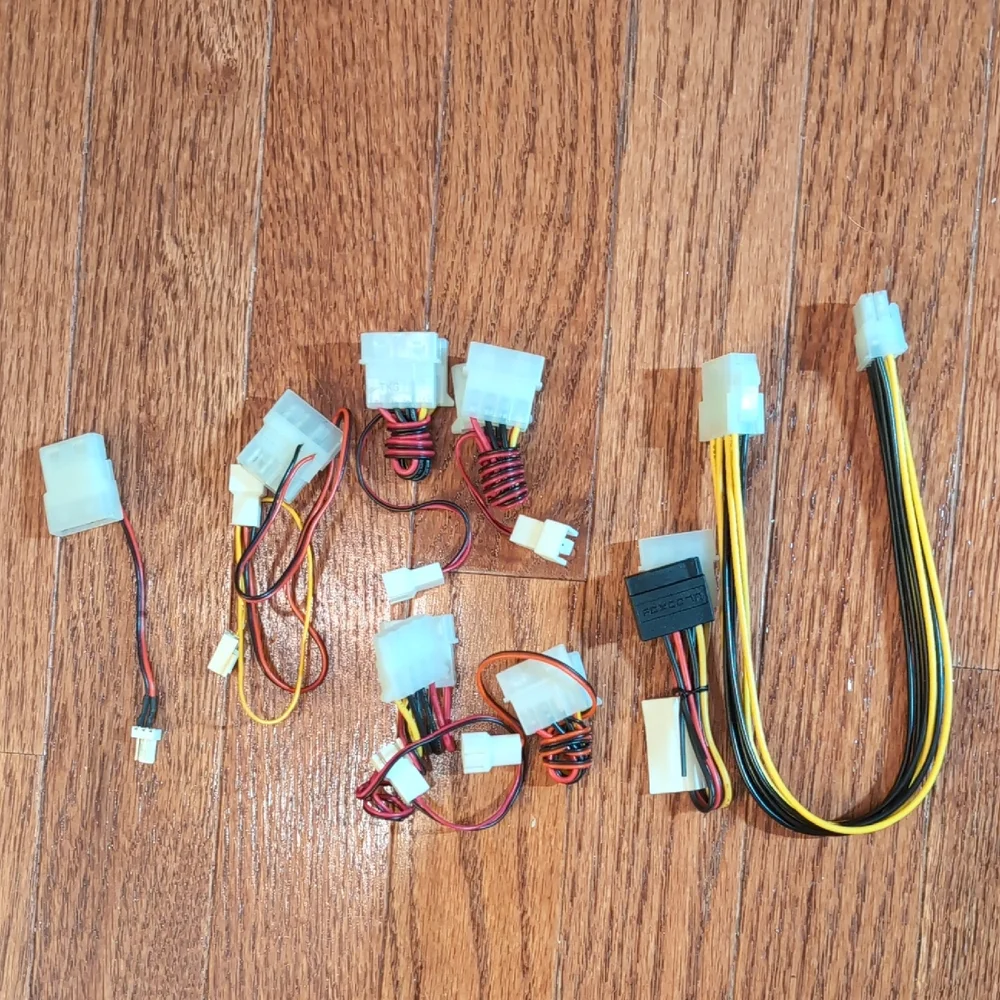 Computer Power Supply Cable Adapters Set New